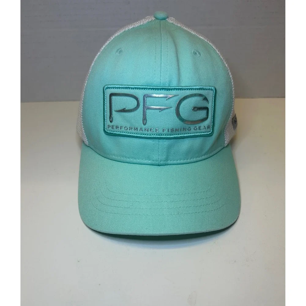 Columbia PFG Mesh Back Trucker Hat Kids Youth O/S Performance Fishing‎ Gear Teal